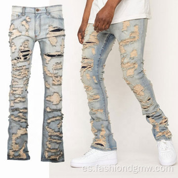 Jeans vintage de jeans flacos de estilo estilo